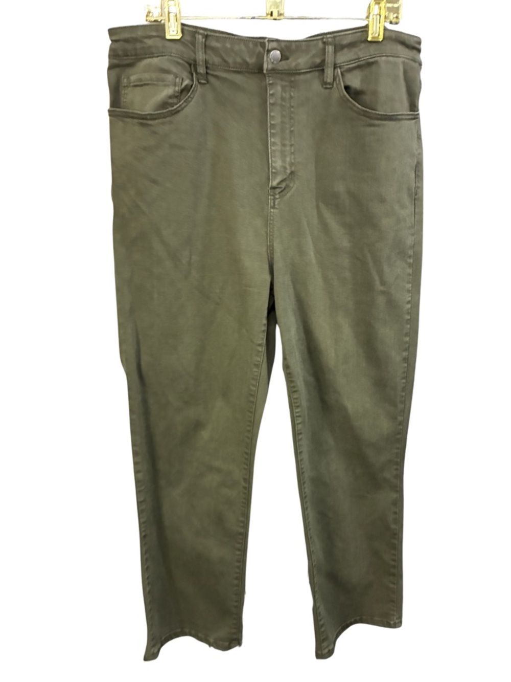 Well Worn Olive Green Casual Pants